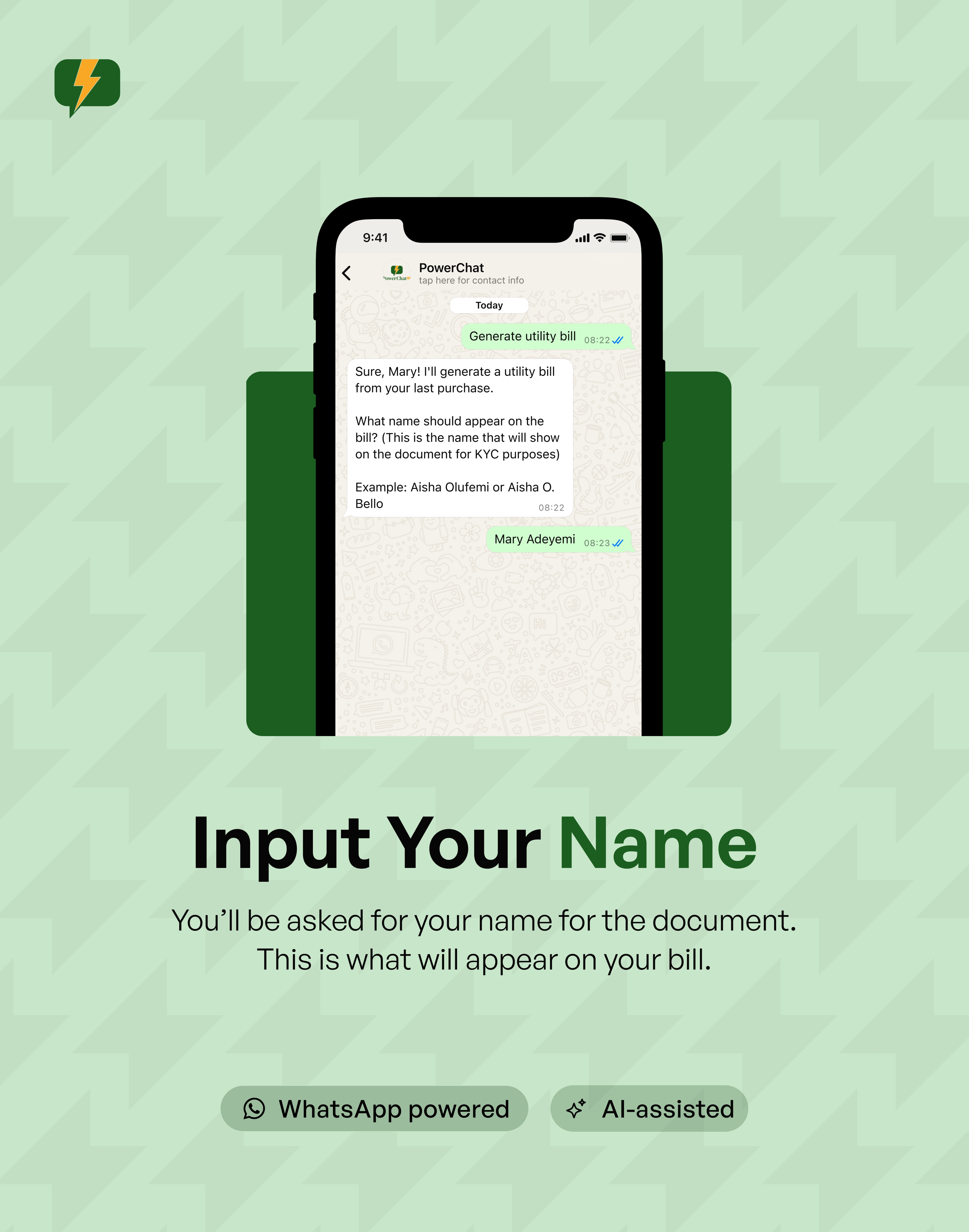How to print utility bill — step 3