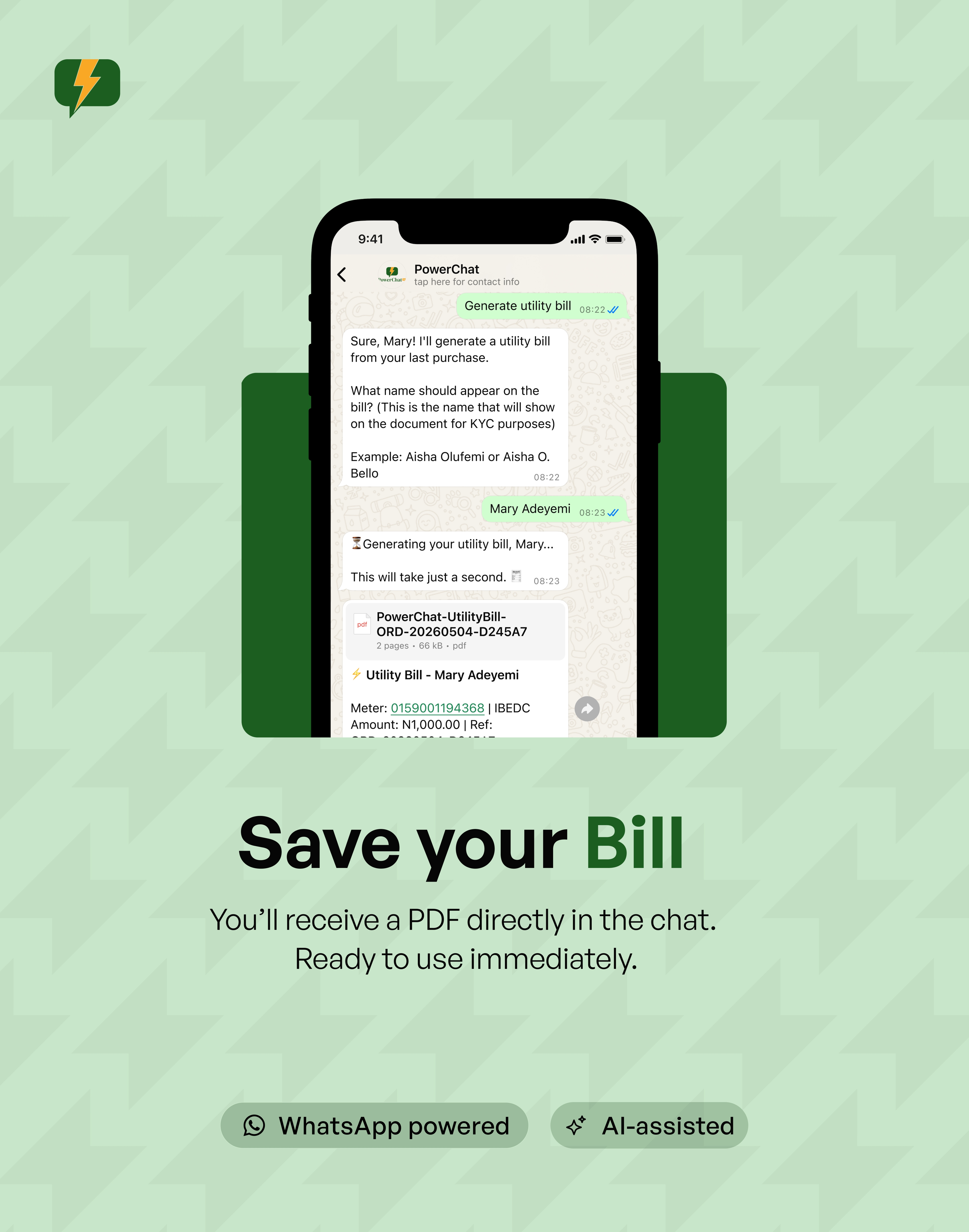 How to print utility bill — step 5