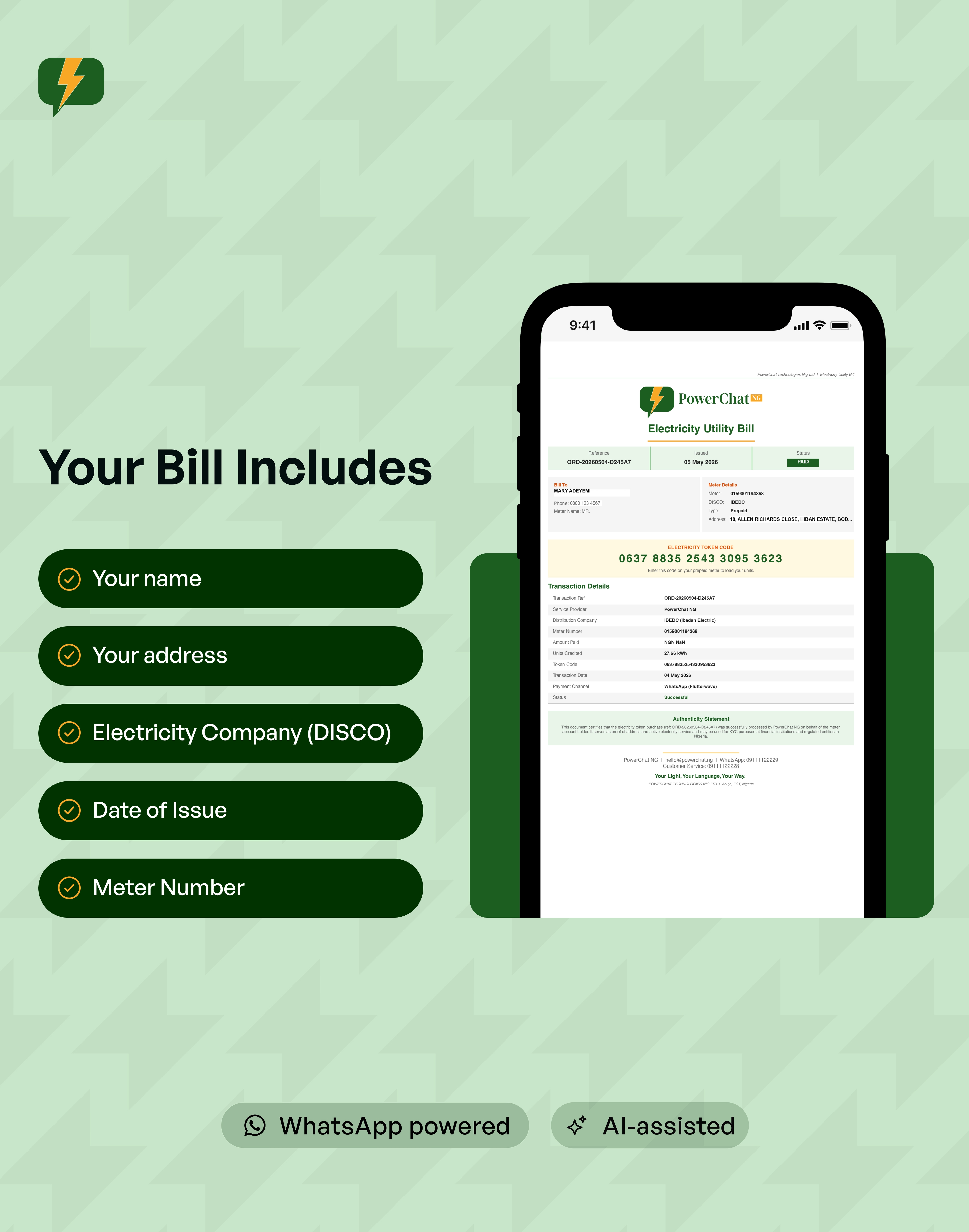 How to print utility bill — step 6